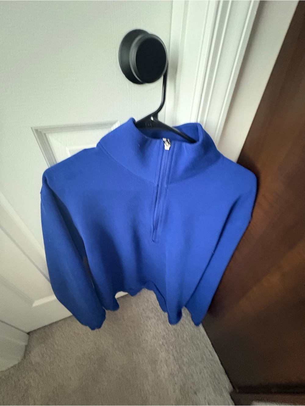 lululemon athletica Men's Royal Blue Quarter-Zip Sweater